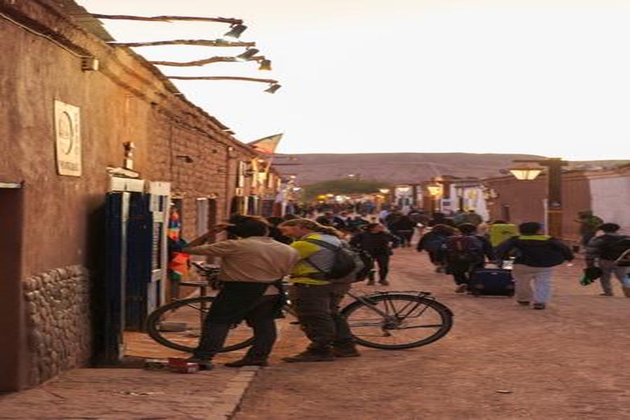 Turistas en San Pedro de Atacama — Llegadas extranjeros Chile